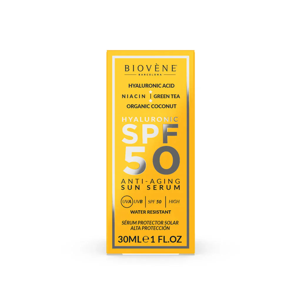 Öregedésgátló arc fényvédő SPF 50 hialuronsavval - 30 ml