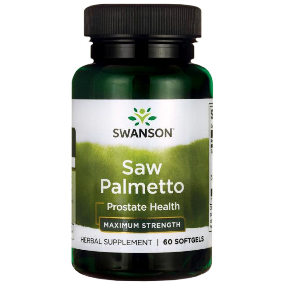 Saw Palmetto - Maximum Strength 320 mg 60 Gel capsules - Nutra Best Europe