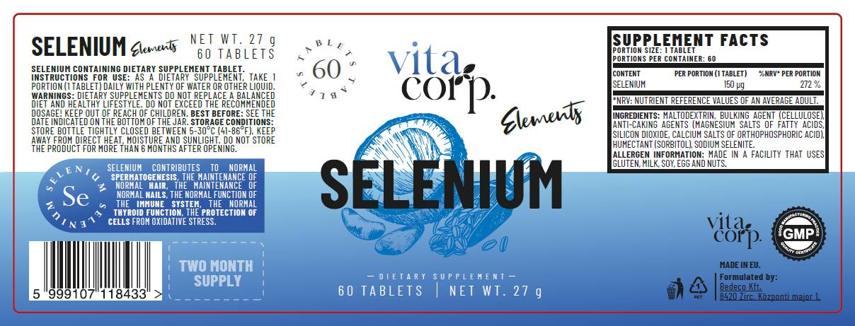 Szelén 150 mcg - 60 tabletta