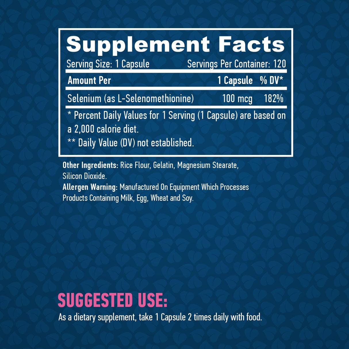 Szelén /Kelált - élesztőmentes/ 100mcg./120 kupak.