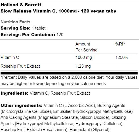 Lassú felszabadulású C-vitamin 1000 mg - 120 tabletta