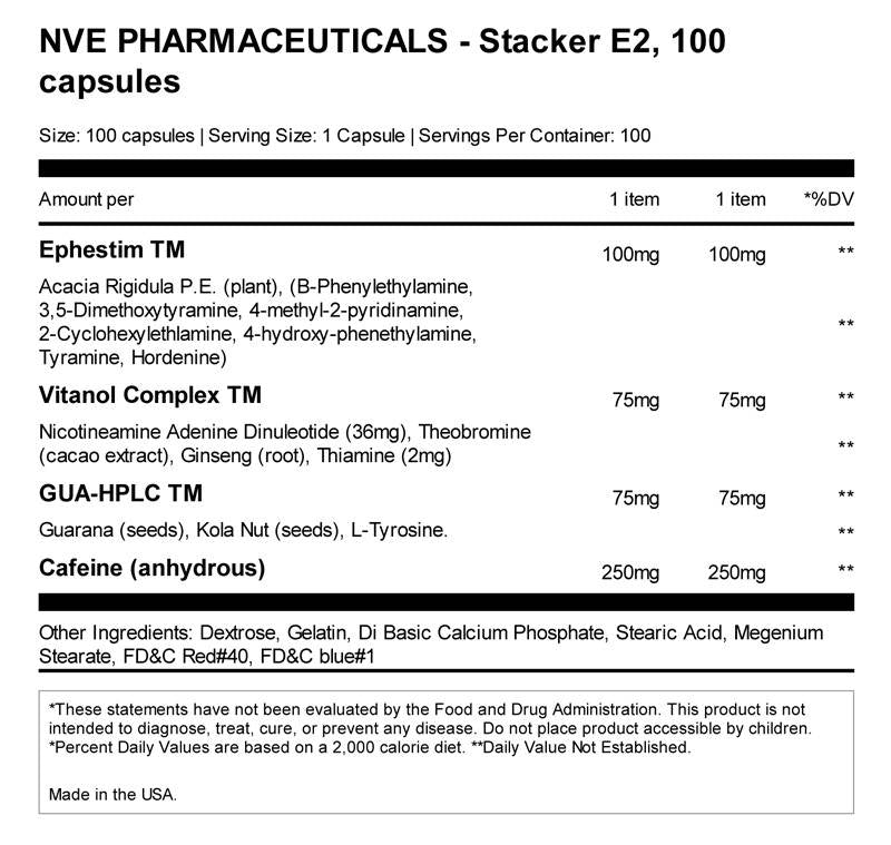 E2 XTREME 100 capsules - Nutra Best Europe