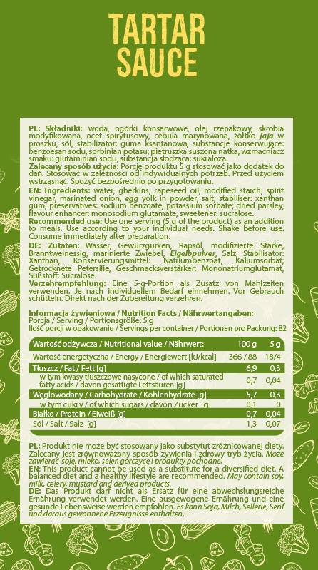 Tatármártás | Alacsony kalóriatartalmú 410 ml