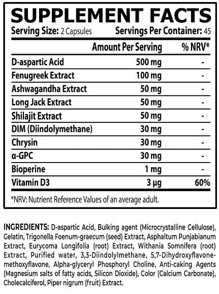 Testro Gen | Az Ultimate Testosterone Booster - 90 kapszula