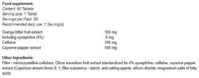 Thermo 3D Fat Burner 90 Tablets - Nutra Best Europe