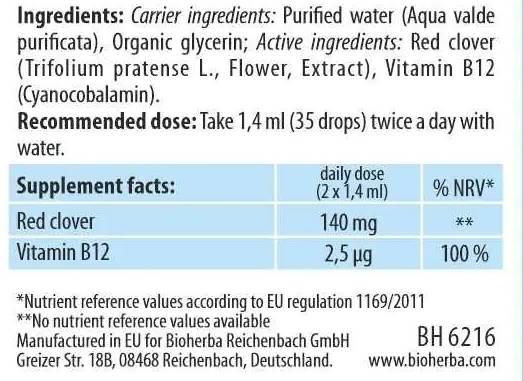 Vörös lóhere tinktúra - 50 ml