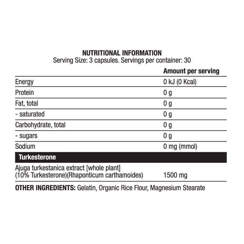 Turk 1500 mg | Turkeszteron kivonat 10% - 90 kapszula