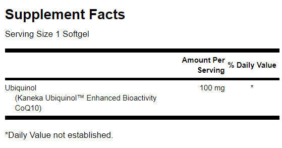 Ubiquinol Enhanced Bioactivity CoQ10 100 mg - 60 gél kapszula