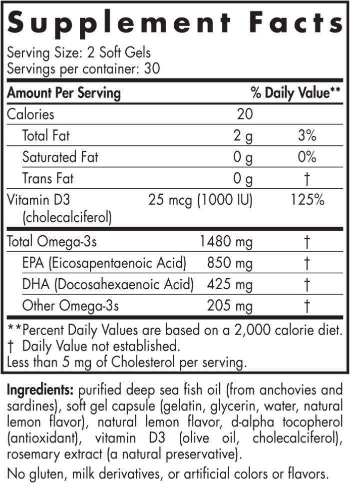 Ultimate Omega-D3 Sport 1480 mg - 60 gél kapszula