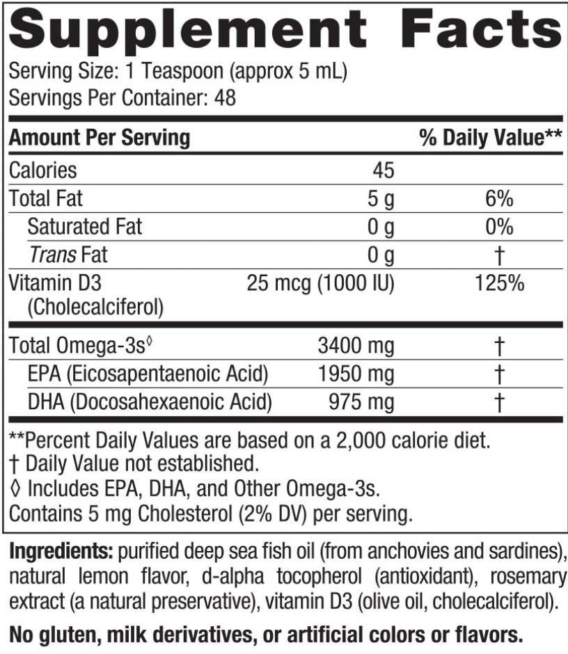 Ultimate Omega Xtra | D3-vitaminnal - 237 ml