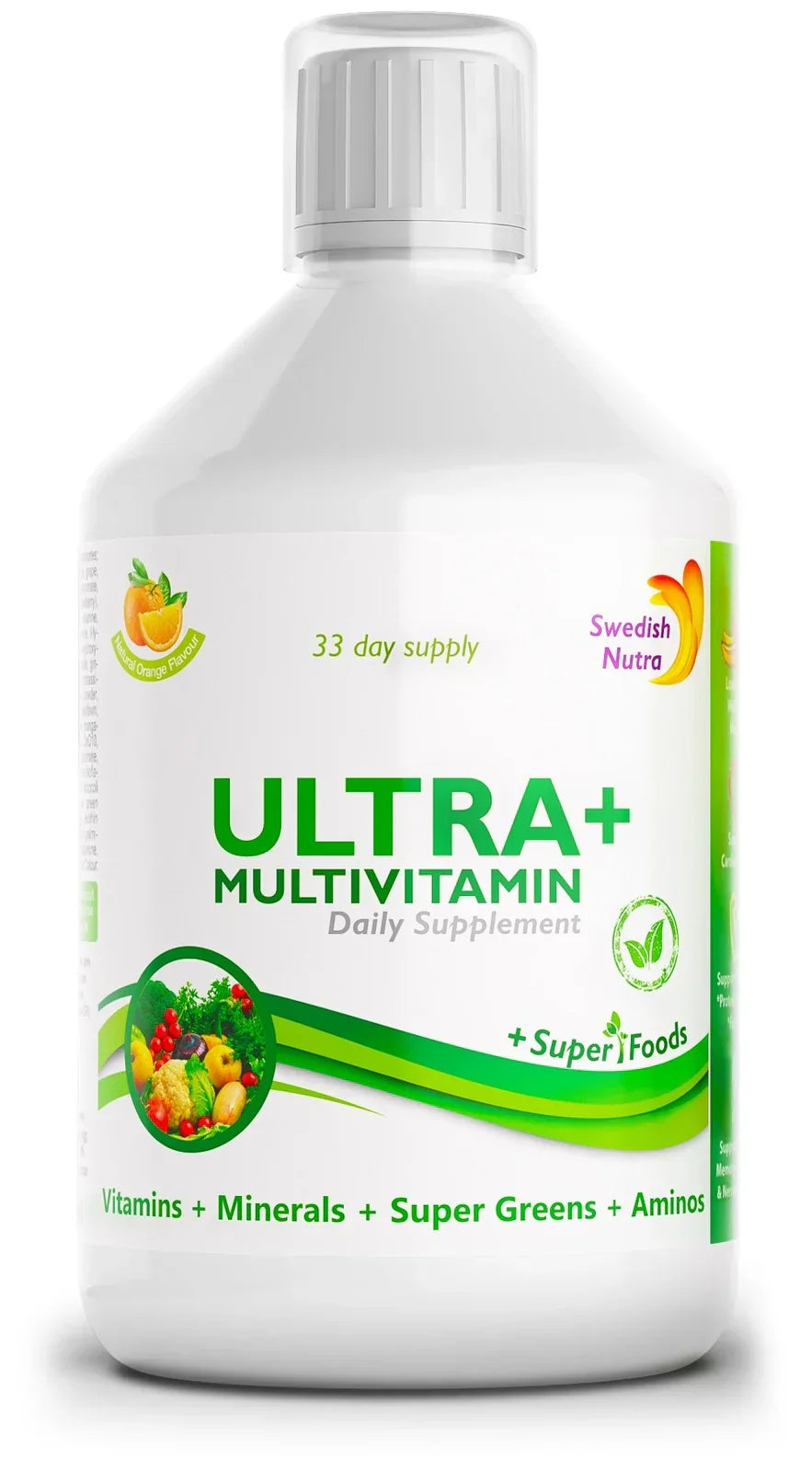 Ultra+ - vitaminok + ásványi anyagok + zöld keverék + kollagén /500 ml/