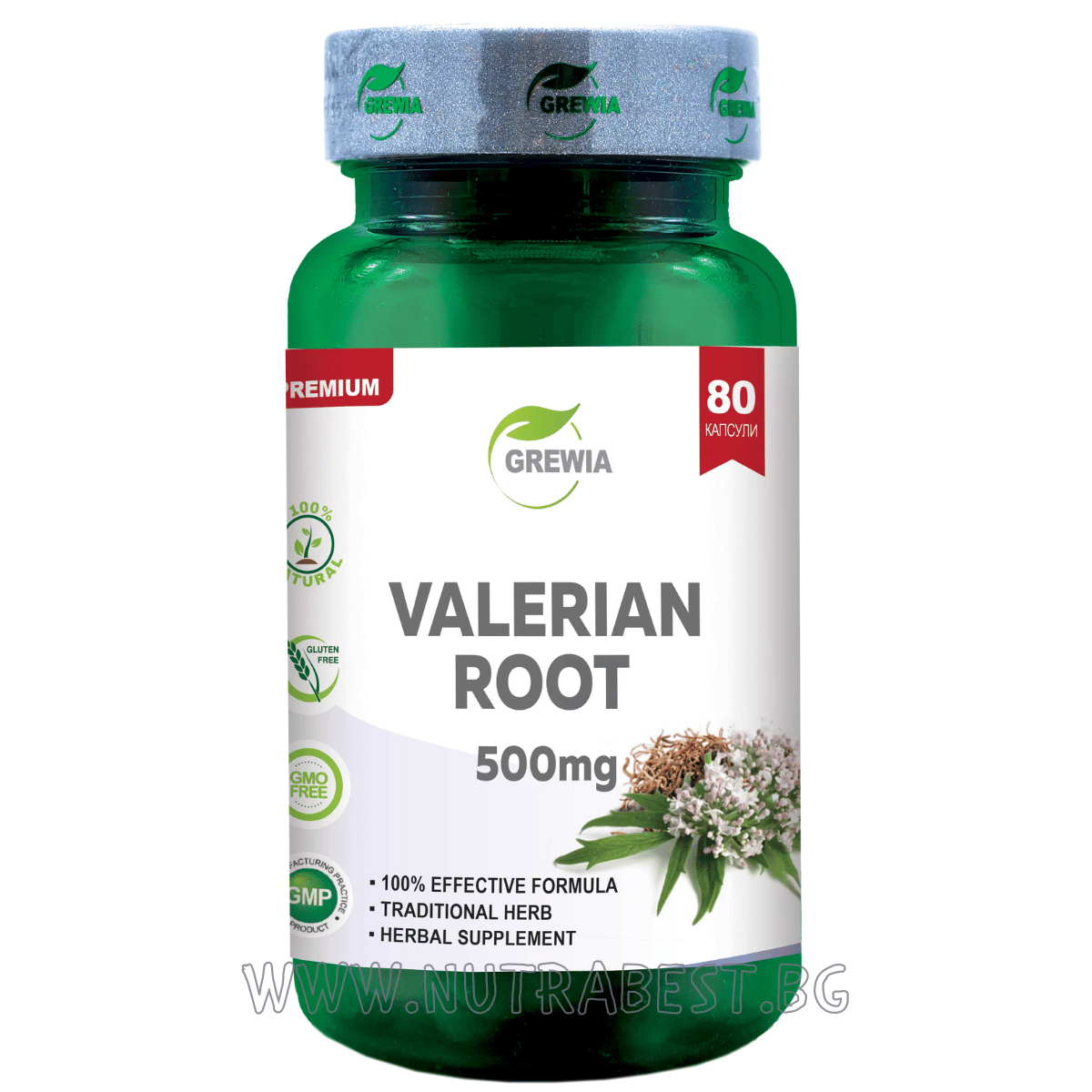 VALERIAN GYÖKÉR 500 mg/80 KAPSZULA, 80 ADAG/ GREWIA