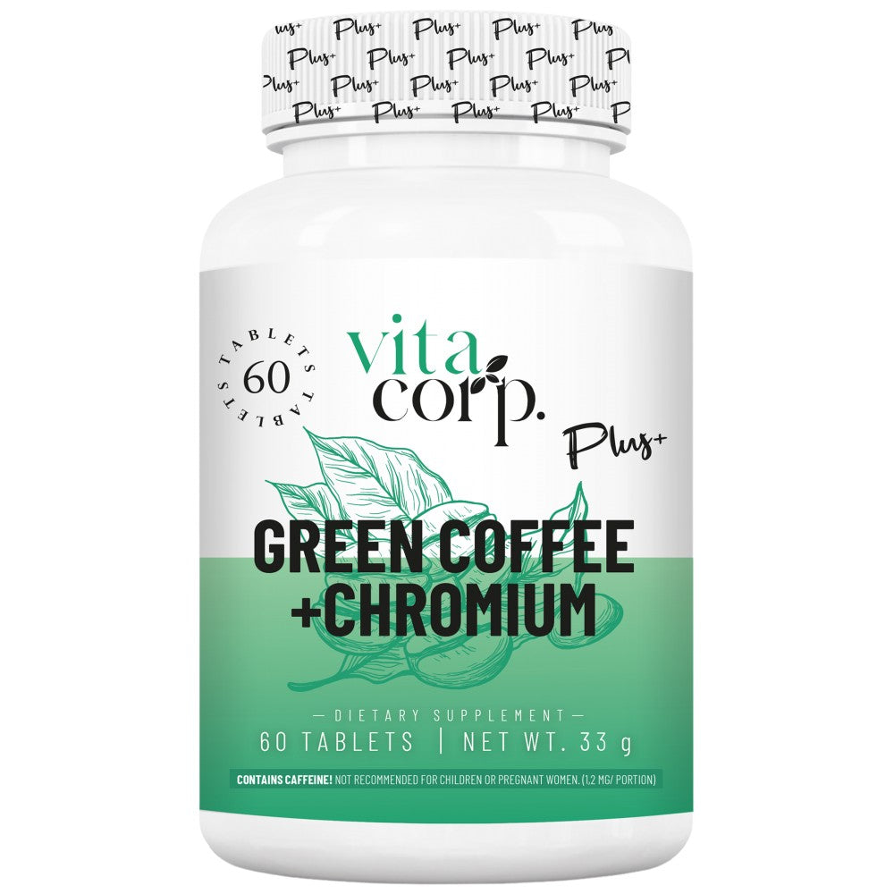 Green Coffee + Chromium - 60 Tablets - Nutra Best Europe