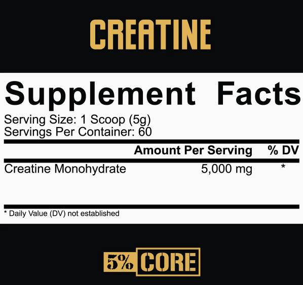 Creatine Monohydrate Powder | Core Series - 300 grams - Nutra Best Europe