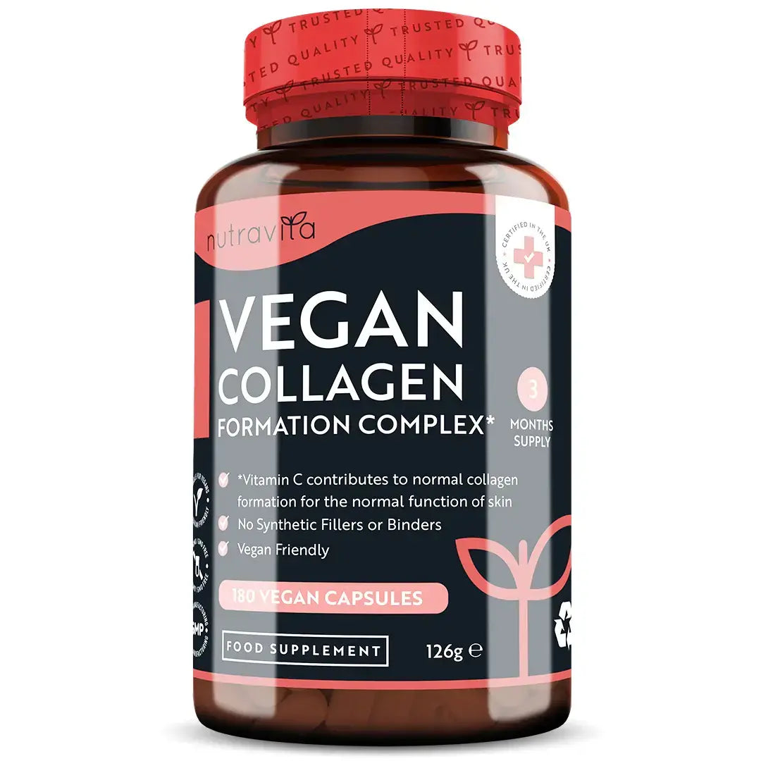 Vegán kollagénképző komplex 180 V-kapszula. <tc>Nutravita</tc>