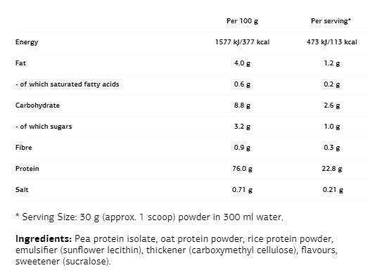 Vegán fehérje - 0,500 kg