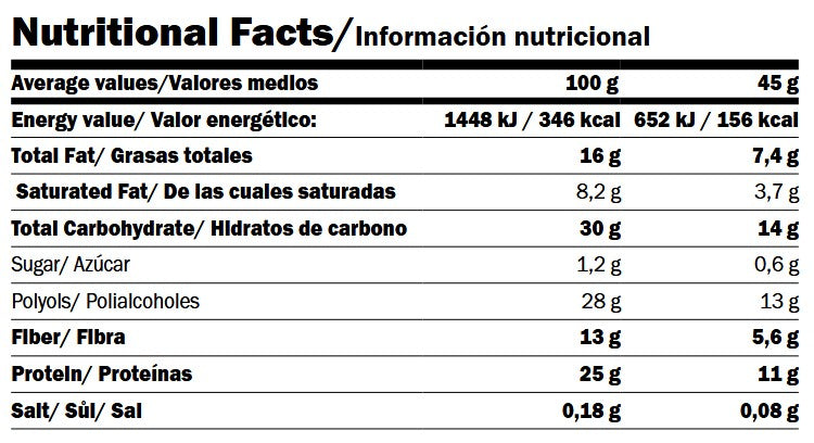 Vegán fehérjeszelet/45 g