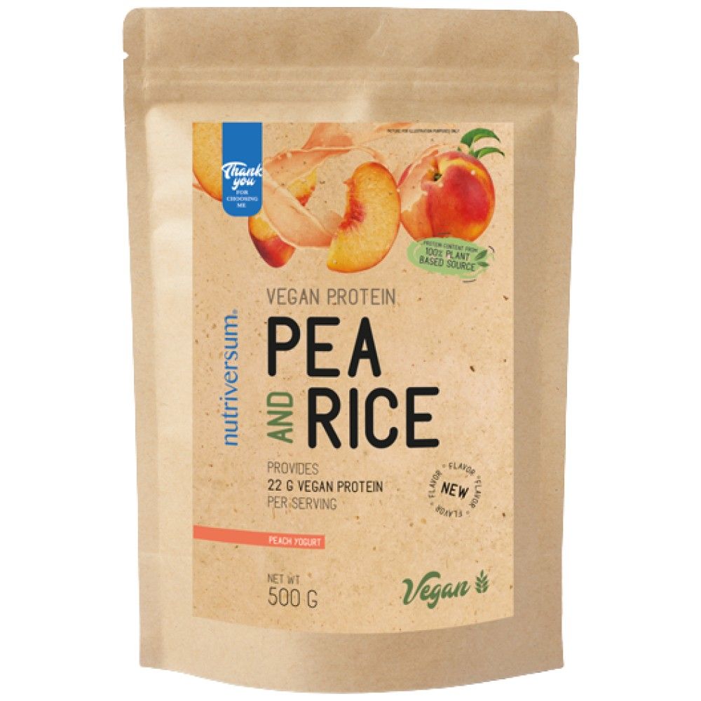 Vegán fehérje | Borsó és rizs - 500 gramm