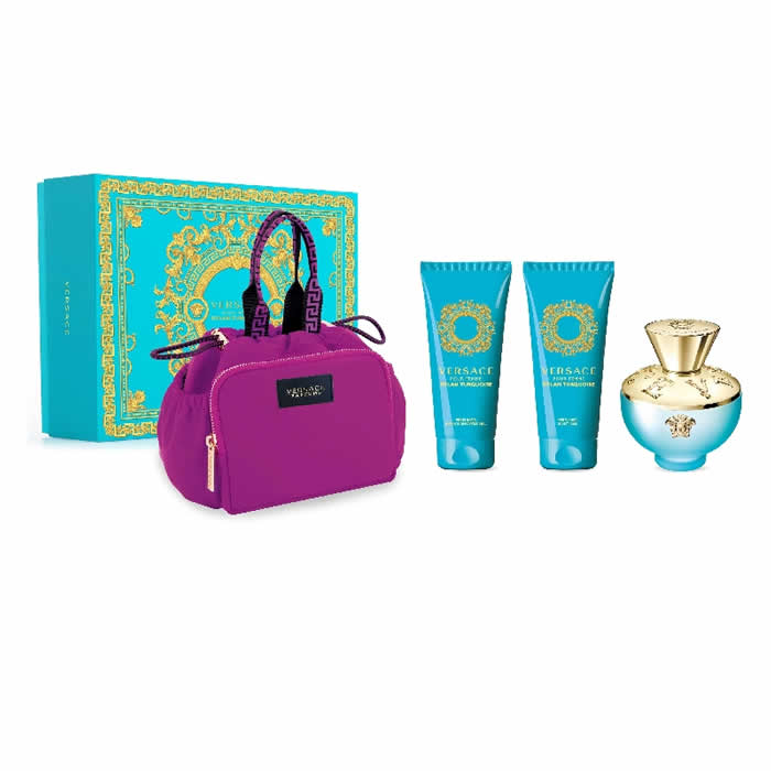 <tc>VERSACE</tc> Dylan Torquoise Eau De Toilette spray 100 ml-es szett 4 részes