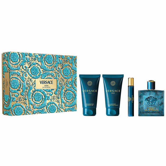 <tc>VERSACE</tc> Eros Eau De Parfüm Spray 100ml Szett 4 Darab