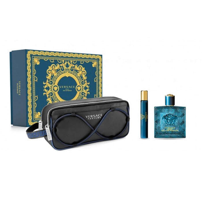 <tc>VERSACE</tc> Eros Pour Homme Eau De Perfume Spray 100ml Szett 3 db