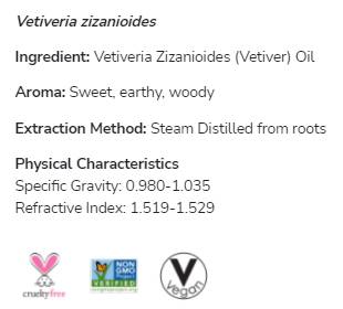 Vetiver olaj | 100% tisztaságú Vetiveria Zizanioides - 10 ml