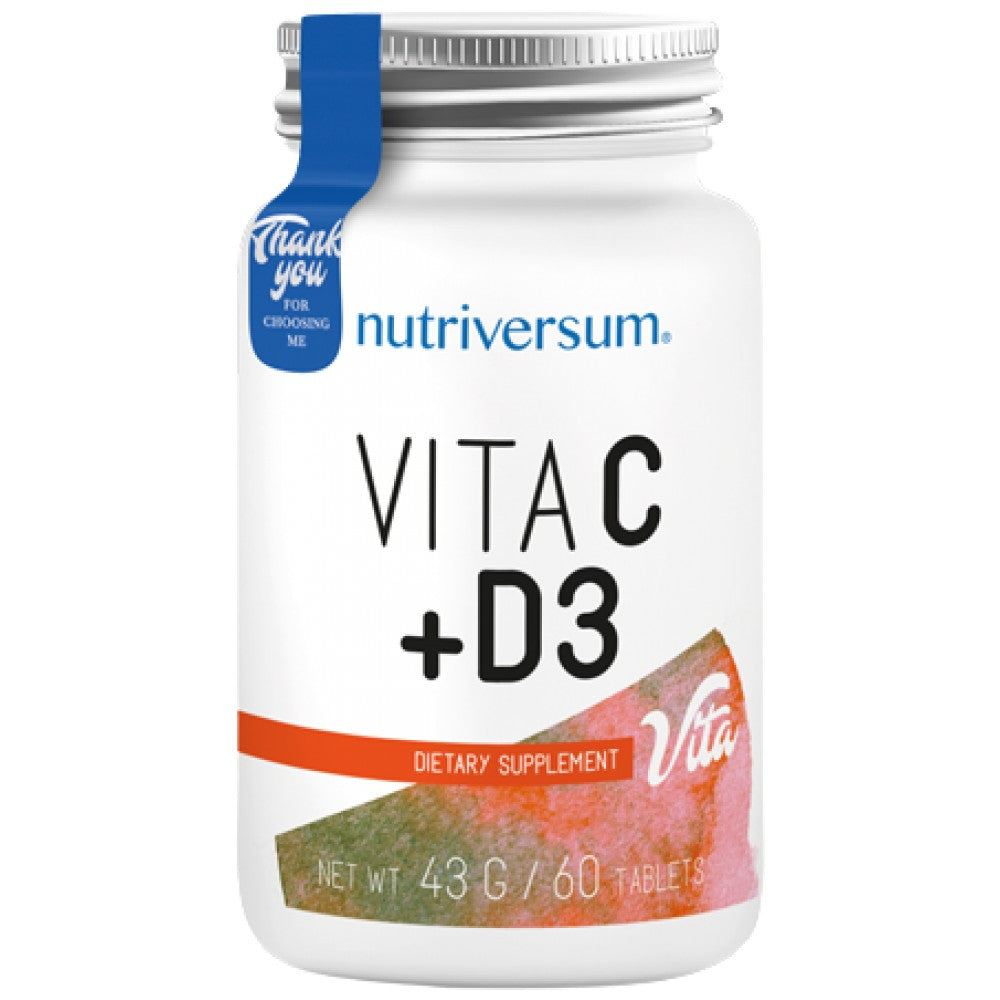 Vita C + D3 | C-vitamin 500 mg + D-vitamin 1000 NE 60 tabletta