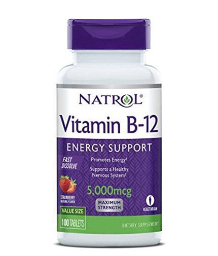 B-12-vitamin 5000 mcg gyorsan oldódó/100 tabletta.