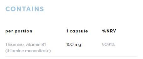 B1-vitamin 100 mg | Tiamin - 120 kapszula