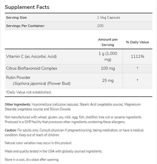 C-1000 vitamin/bioflavonoidokkal - 30 kapszula
