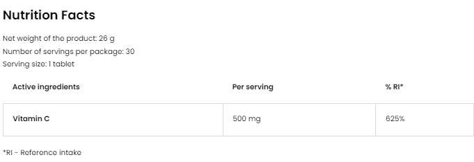 C-vitamin 500 mg - 90 tabletta