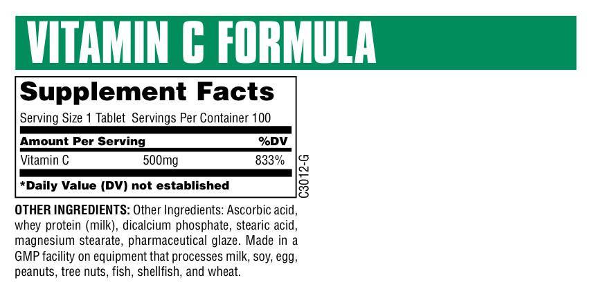 C-vitamin formula 500 mg 100 tabletta