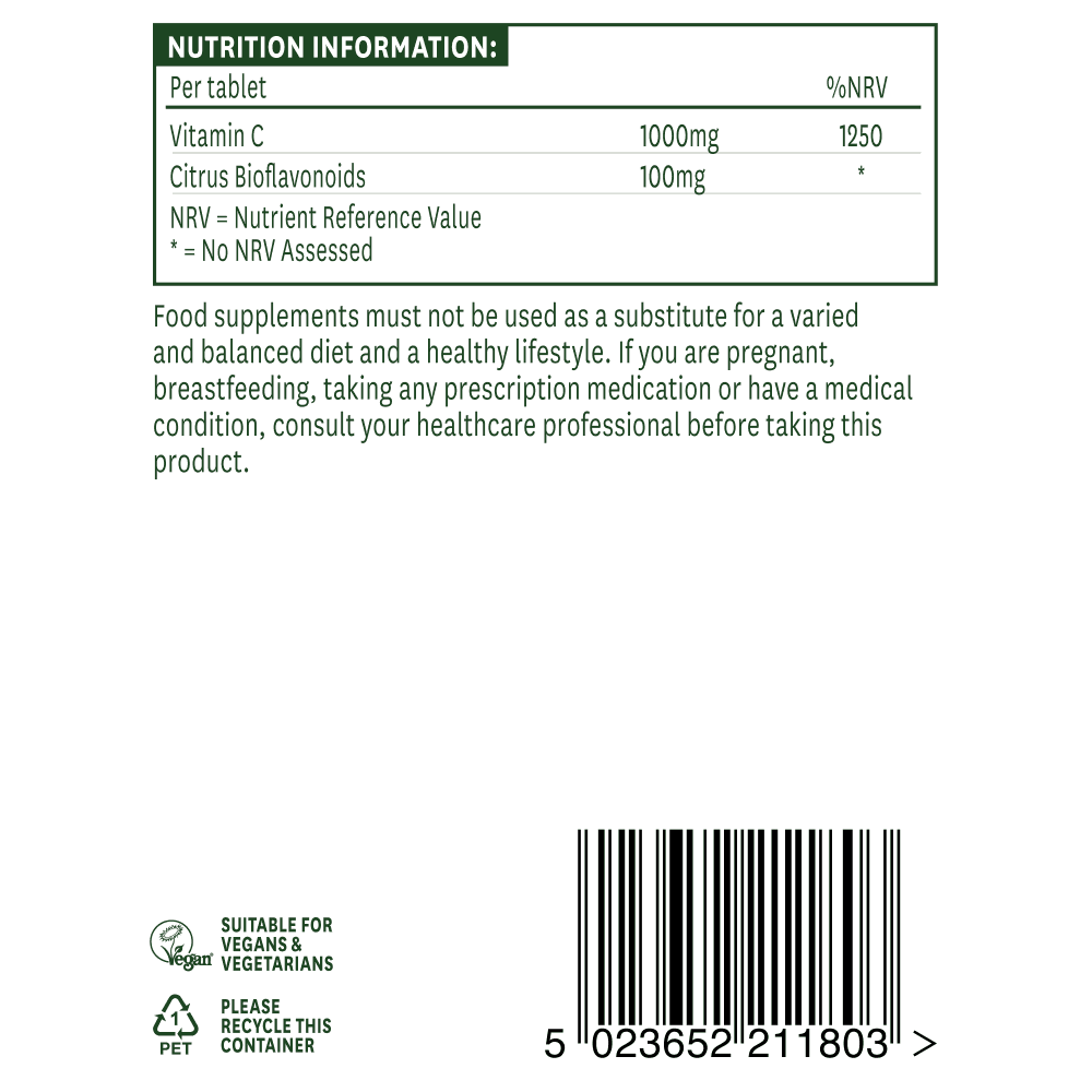 C-vitamin e-vel<tc>XTEND</tc>ed felszabadulású (C-vitamin időzített felszabadulású) 1000 mg 90 tabletta NaturesAid