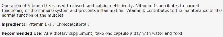 D-3-vitamin 1000 NE - 60 kapszula