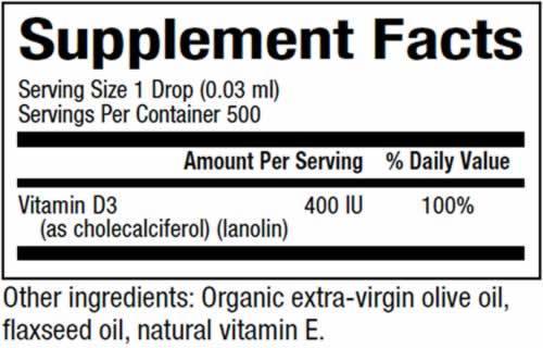 D3-vitamin 400 NE gyermekeknek - Folyékony 15 ml