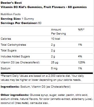D3-vitamin Kid's Gummies - 60 gumicukor