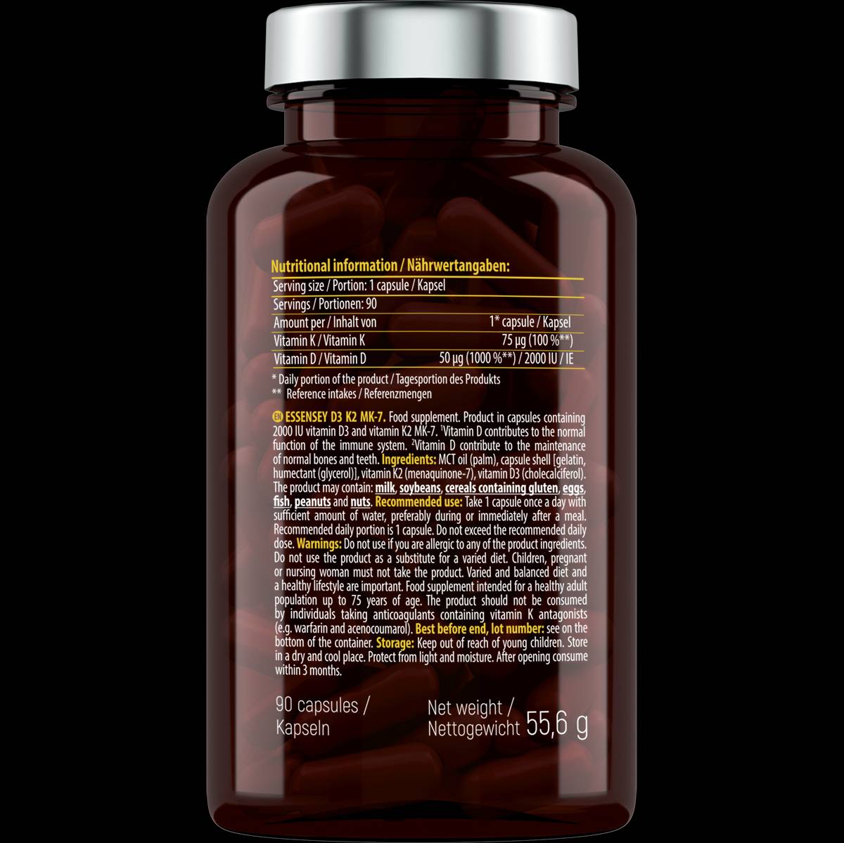 D3-vitamin + MK7 90 kapszula