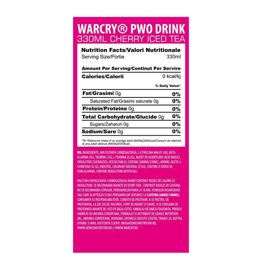 WarCry Pre-Workout | Fogyasztásra kész - 330 ml