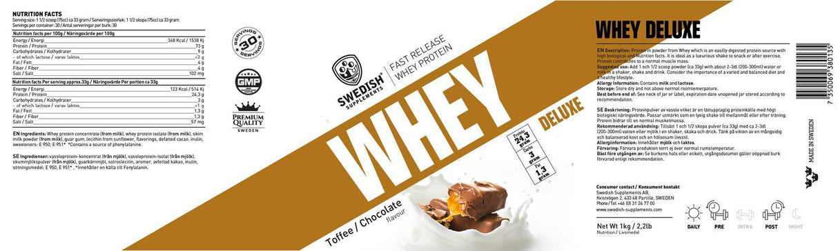 Whey Protein Deluxe - 1800 gramm