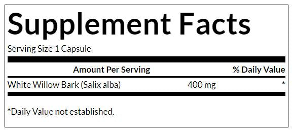 Fehérfűz kéreg 400 mg 90 kapszula