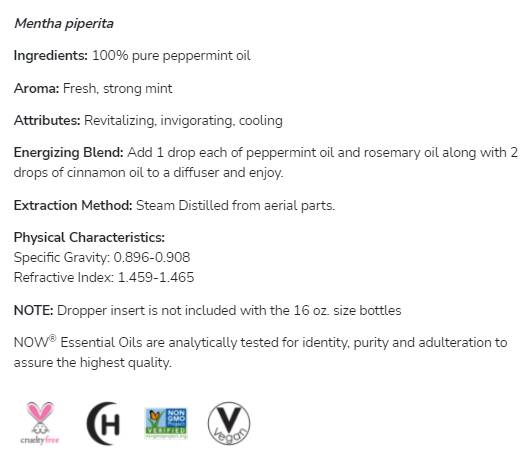 Peppermint Oil | 100% Pure Mentha Piperita - 30 ml - Nutra Best Europe