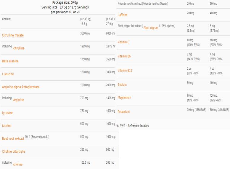 Xtreme Napalm Hardcore - 540 grams - Nutra Best Europe