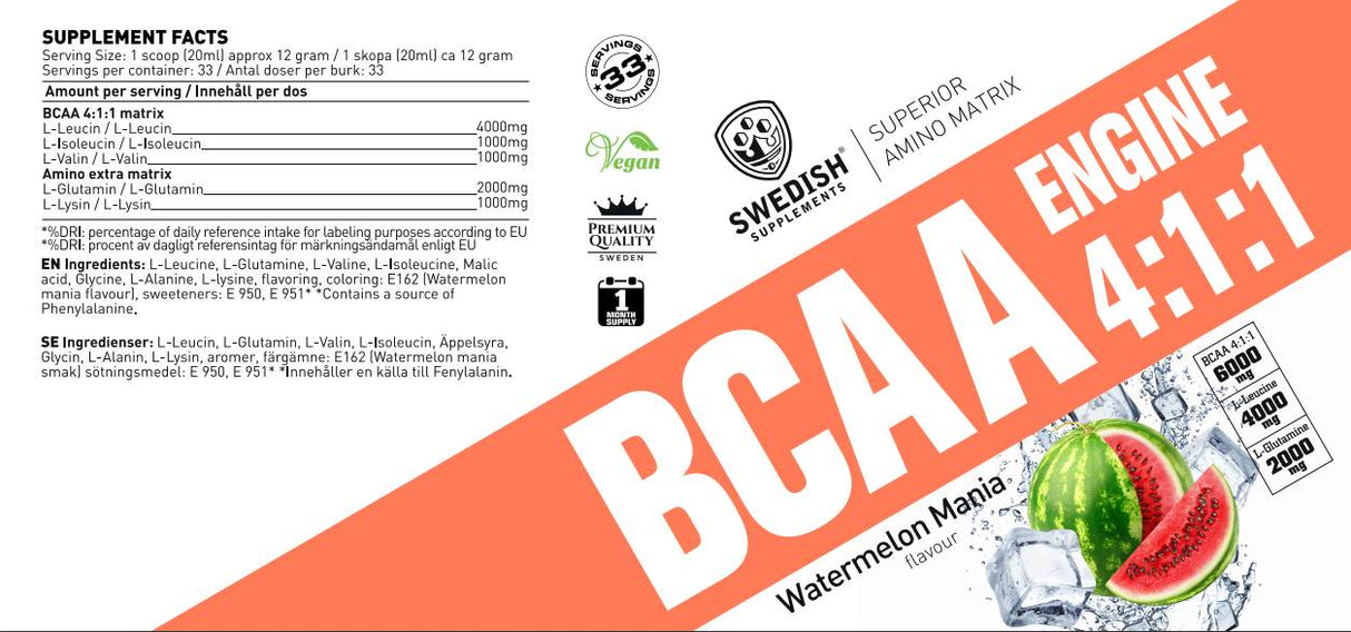 BCAA Engine 4:1:1 - 400 grams - Nutra Best Europe