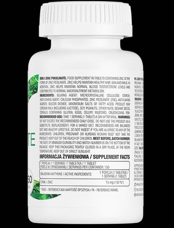 Cink-pikolinát 15 mg - 150 tabletta
