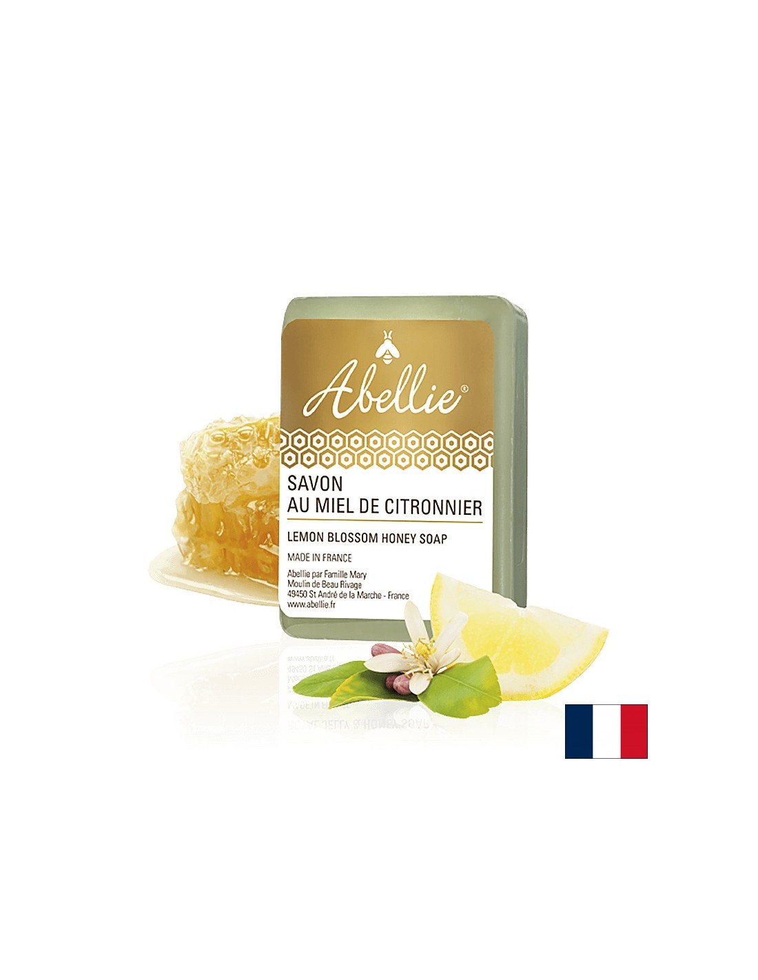 Lemon blossom honey soap - Abellie Savon au miel de citronnier, 100 g - Nutra Best Europe