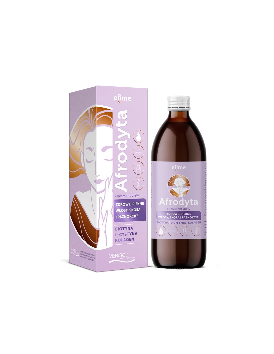 Aphrodite - liquid formula for hair, skin and nails, 500 ml, 20 doses - Nutra Best Europe
