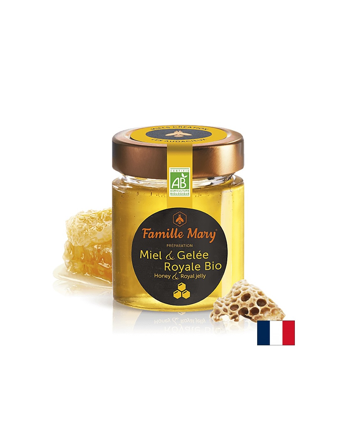 Acacia honey + royal jelly, Bio, 170 g - Nutra Best Europe