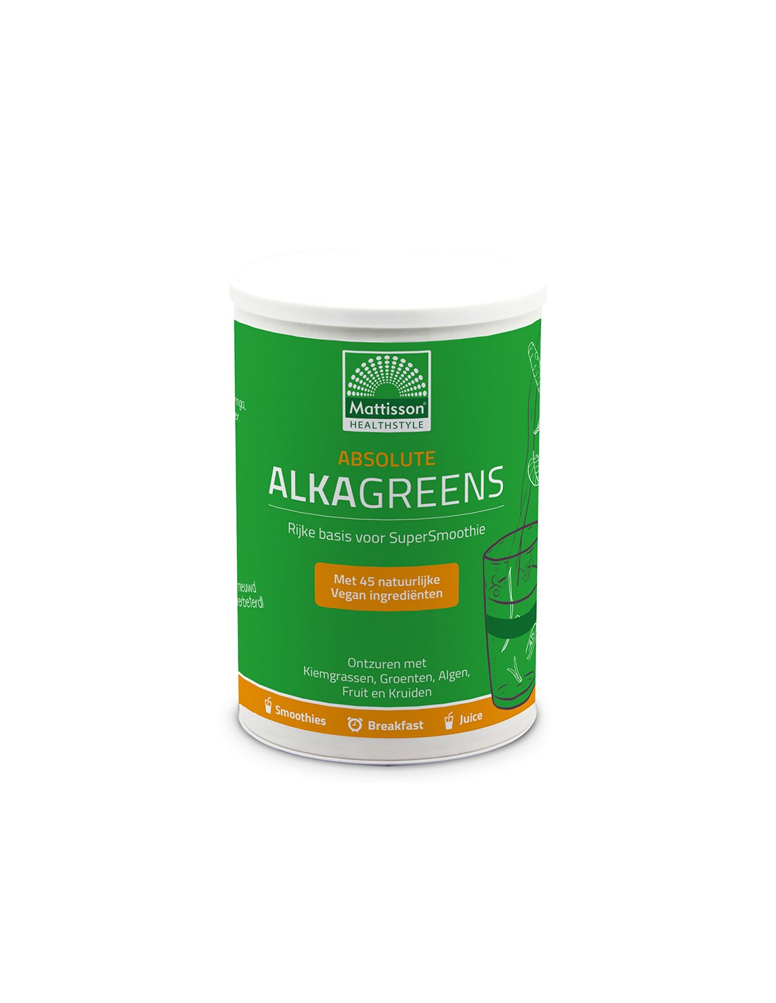 Alkaline-acid balance - Alka Greens - Absolute Alkagreens, 300 g powder - Nutra Best Europe