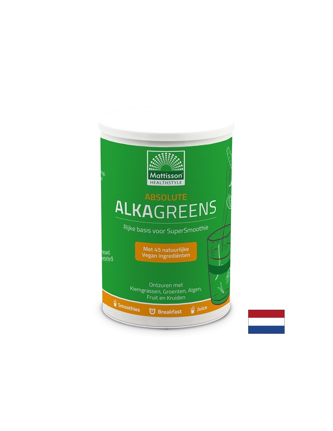 Alkaline-acid balance - Alka Greens - Absolute Alkagreens, 300 g powder - Nutra Best Europe