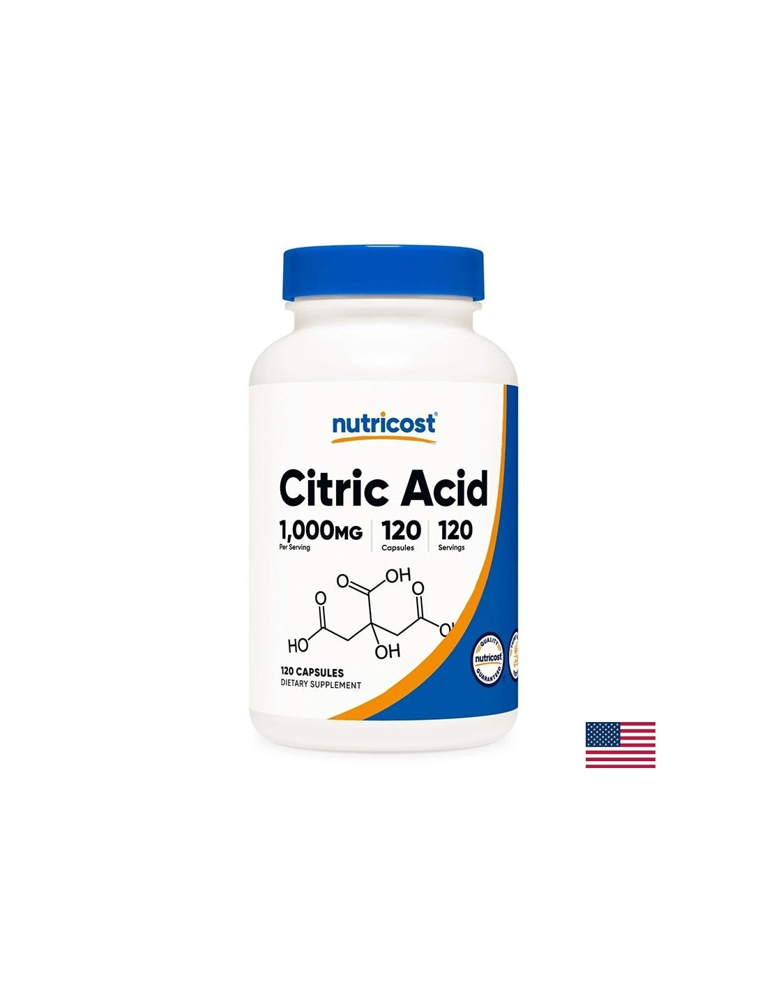 Alkaline-acid balance - Citric acid, 120 capsules - Nutra Best Europe
